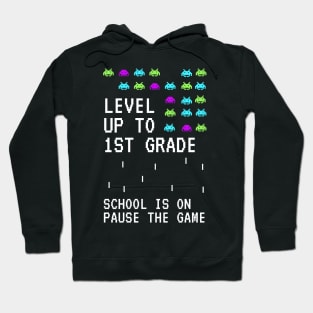 Level up to 1st Grade back to School kids Clothing Hoodie